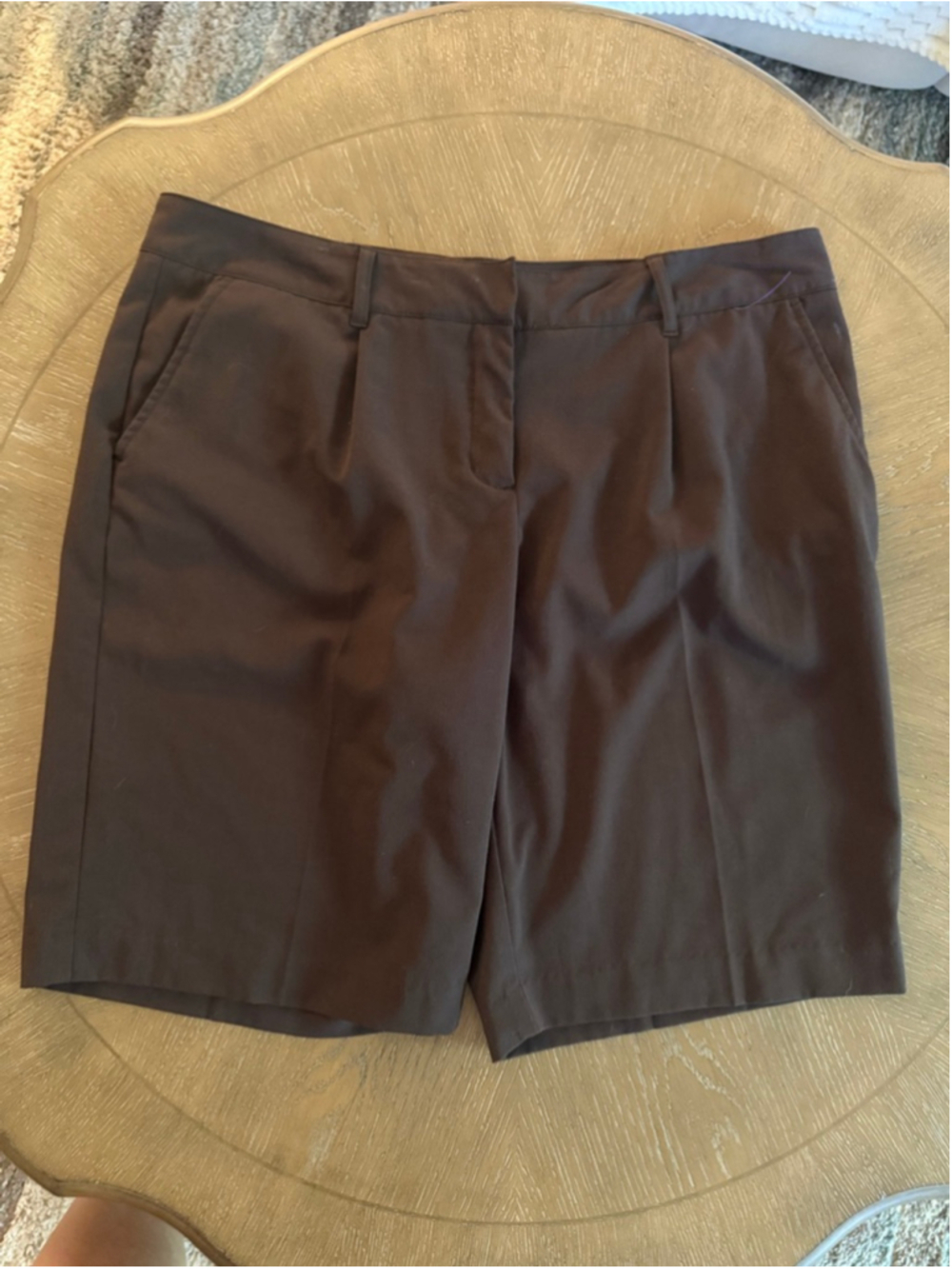 Women's Daisy Fuentes Brown Bermuda Shorts Size 16